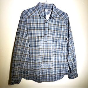 REI Vented Plaid Button Down Shirt for Men